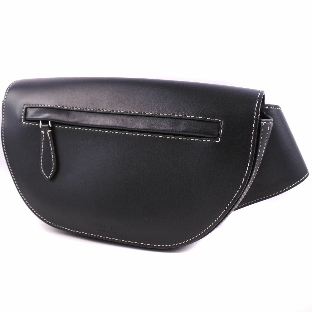 Burberry Body Belt Crossbody Bag Black Calfskin Magnetic closure - Picture 2 of 8